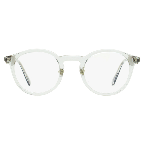 Moncler Round Eyeglasses ML5175H 020 Transparent Gray 49mm - Picture 2 of 3